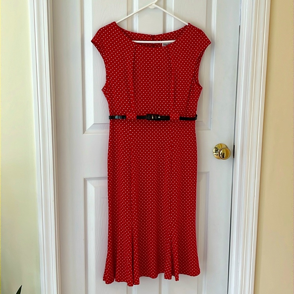 NorthStyle Red Polka Dot Dress